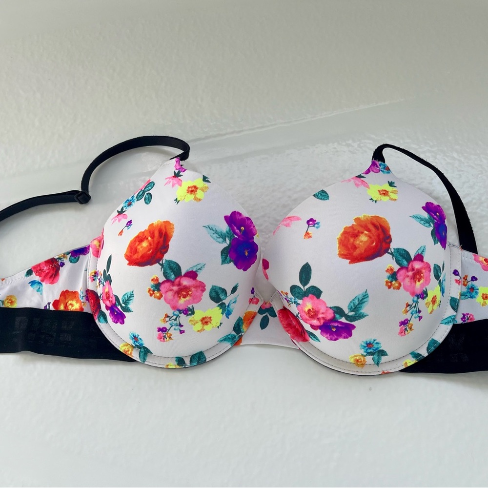 Victoria's Secret PINK Floral Multicolor Bra 34D